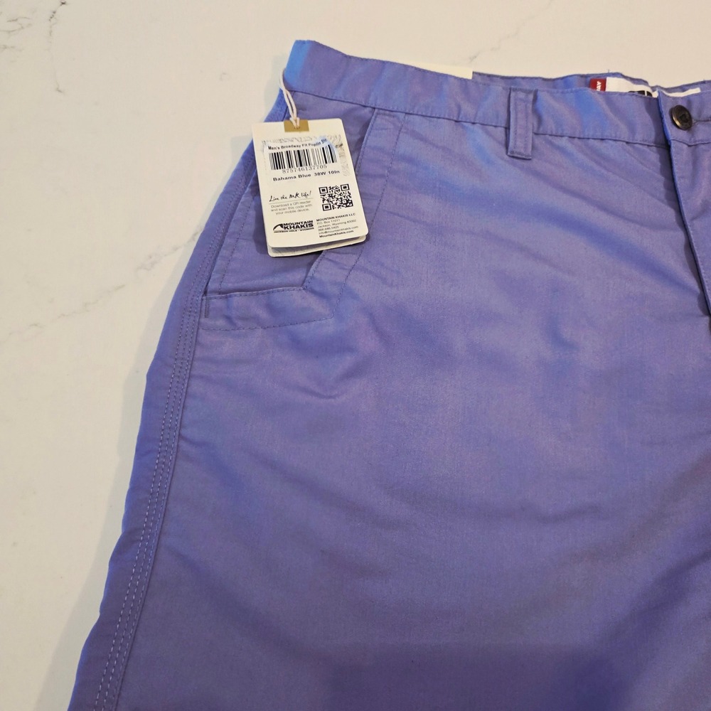 Mountain Khakis Broadway Fit Shorts Mens 38x10 Blue Cotton Blend NWT - Picture 14 of 16